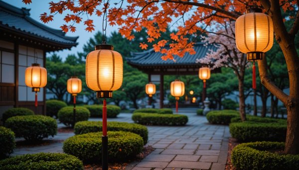Les lanternes japonaises : éclairage et sérénité au jardin