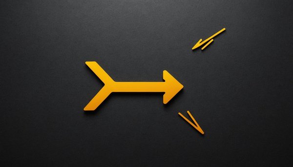 Flèche soldes double face jaune/orange : boostez vos promotions